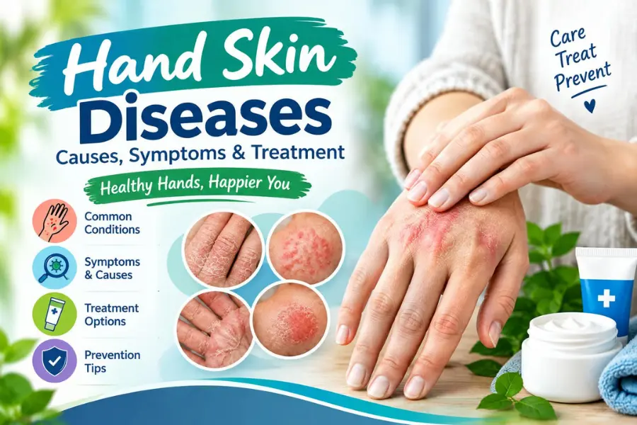 Hand Skin Diseases with Symptoms, Treatment Options, and Prevention Tips