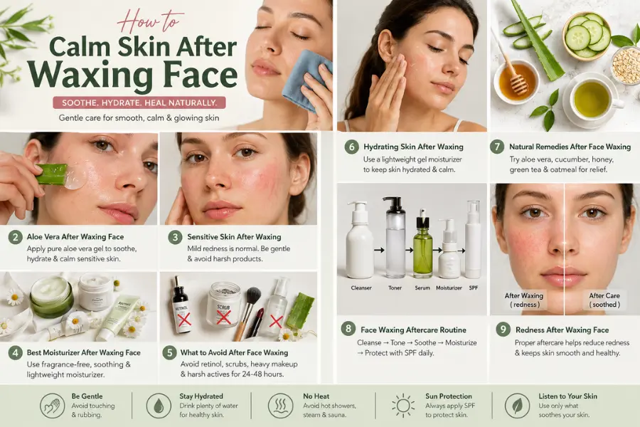 How to Calm Skin After Waxing Face Without Irritation