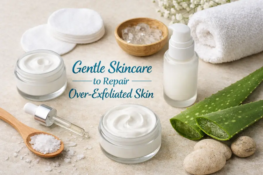 How to repair over-exfoliated skin fast using hydrating skincare products and barrier-repair ingredients