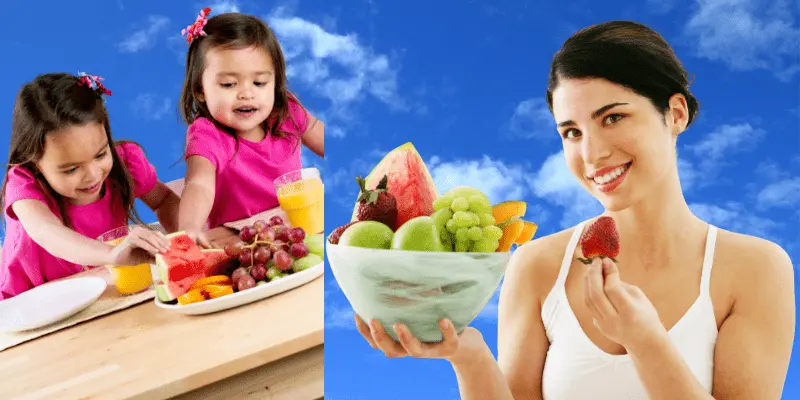 Healthy diet and fruit is good for skincare