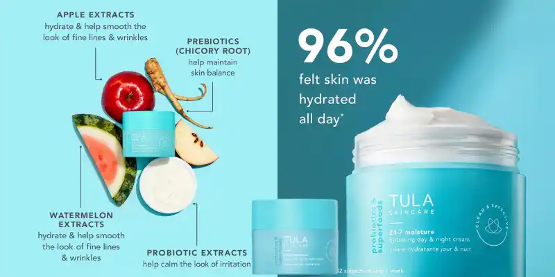 Tula hydrating day & night cream